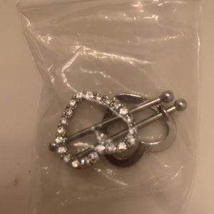 Heart Nipple Rings !